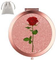 Mini Espelho de Bolso Dobrável Dynippy - Rose Gold