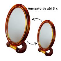 Mini Espelho De Mesa Duplo Aumento Maquiagem - Chic De Mirror