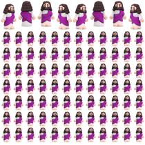 Mini estatueta de borracha do Pequeno Jesus, 100 peças para lembrancinhas Mini estatueta de borracha do Pequeno Jesus, 100 peças para lembrancinhas