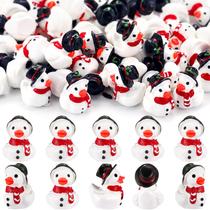 Mini estatueta de resina de Natal com decoração de patos, 60 unidades Mini estatueta de resina de Natal com decoração de patos, 60 unidades