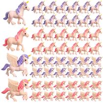 Mini estatueta de unicórnio Chunful Unicorn Cake Toppers (48 unidades)