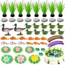 Mini estatuetas de animais de resina, conjunto de acessórios de jardim de fadas Mini estatuetas de animais de resina, conjunto de acessórios de jardim de fadas