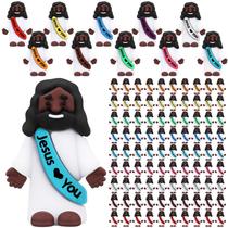 Mini estatuetas de Jesus Negro Bememo, 100 unidades de presentes religiosos