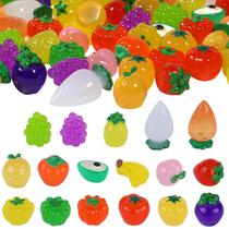 Mini estatuetas luminosas de resina de frutas e vegetais 85 unidades Mini estatuetas luminosas de resina de frutas e vegetais 85 unidades