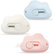 Mini Estilete Cortador de Papel Nuvem 5.5x3.5cm Sortido Mini Estilete Cortador de Papel Nuvem 5.5x3.5cm Sortido