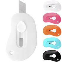 Mini Estilete Retrátil Papel Desmanchar Costura Colorido Mini Estilete Retrátil Papel Desmanchar Costura Colorido