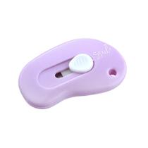 Mini Estilete Retrátil Pastel BRW - 6 cm - Turquesa e Lilás Mini Estilete Retrátil Pastel BRW - 6 cm - Turquesa e Lilás