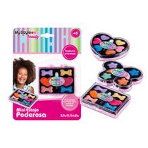 Mini Estojo Maquiagem Infantil My Style Beauty Poderosa - BR1328 Mini Estojo Maquiagem Infantil My Style Beauty Poderosa - BR1328
