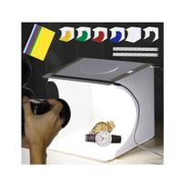 Mini estúdio fotográfico Photo Studio 40LED Interface Usb Portátil 6 cores de fundo