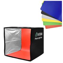 Mini Estúdio Fotográfico Portátil Com Led Light 25cm
