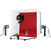 Mini Estúdio Fotográfico Portátil Com Luz e Suporte Para Câmera - Equifoto