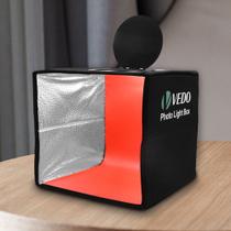 Mini Estúdio Fotográfico Portátil Dobrável Led 25cm Com 12 Cores Vedo Mini Estúdio Fotográfico Portátil Dobrável Led 25cm Com 12 Cores Vedo