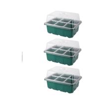 Mini Estufa para Mudas com LED - 6/12/13 Células - Ventilação Ajustável