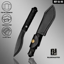 Mini faca 17,5cm Tatica Camping Pesca Fulltang Bainha Couro