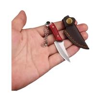 Mini faca colorida com bainha, lâmina em V, adequada para abertura EDC, pacotes e letras