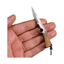 Mini Faca Portátil Colorida De Madeira Com Pingente De Chaveiro - Ferramenta Afiada Para Atividades