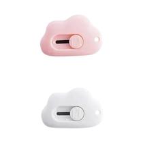 Mini Faca Utilitária Portátil Cute Rabbit Cloud, Cortador De Papel, 1 2 3 6PCS Lâmina De Barbear,