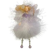 Mini Fada da Harmonia - Fada Decorativa em Plumas Lilás