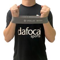 Mini Faixa Elástica de Exercício Vollo VP1094 32cm Cinza Nível Forte Profissional