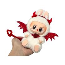 Mini Fantasia De Diabo De Pelúcia Com Asas De Elfo, Cauda E Chifres Para Boneca De Algodão Labubu -