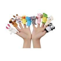 Mini Fantoches de Dedo de Animais - 10 Peças - Brinquedos Educativos para Crianças