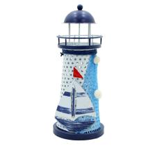 Mini Farol Marítimo Enfeite Náutico Decorativo 18cm Mini Farol Marítimo Enfeite Náutico Decorativo 18cm