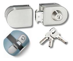 Mini Fechadura Pressão Pra Porta De Correr Vidro/Vidro Chave