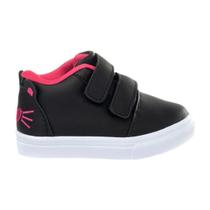 Mini Feet Infantil Leve E Confortável Gatinho Preto e Rosa