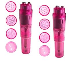 Mini ferramenta corporal de massagem vibratória portátil Gajoin 2PK Pink Mini ferramenta corporal de massagem vibratória portátil Gajoin 2PK Pink