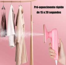 Mini Ferro De Passar À Vapor Portátil Para Viagem Rosa Bivolt
