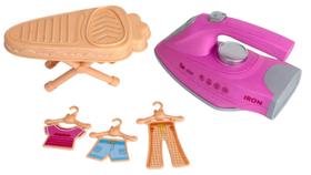 Mini Ferro de Passar Infantil com Som e Luz Brinquedo Realista + Tábua Mini Ferro de Passar Infantil com Som e Luz Brinquedo Realista + Tábua