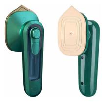 Mini Ferro De Passar Roupa A Vapor Para Viagem Bivolt Verde