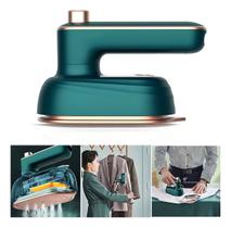 Mini Ferro Elétrico Portátil Molhado E Seco Dobrável Cor Verde Mini Ferro Elétrico Portátil Molhado E Seco Dobrável Cor Verde