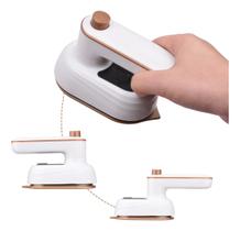 Mini Ferro Elétrico Portátil Verde E Branco 50ml 130c