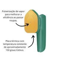 Mini ferro para viagem passar roupa super pratico 110v