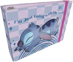 Mini Fichário Disney Stitch Com 80 Folhas
