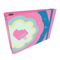 Mini fichário Horizontal Caderno Argolado Hello 80 Folhas