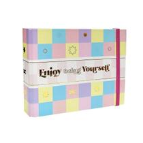 Mini fichário Horizontal Caderno Argolado Modelos 80 Folhas