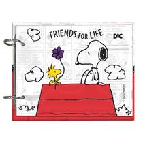 Mini Fichário Vertical Snoopy com 80 Folhas Decoradas 90g DAC