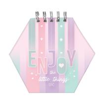 Mini ficheiro Enjoy Smart Hexágonal com 80 Folhas - 90g Mini ficheiro Enjoy Smart Hexágonal com 80 Folhas - 90g