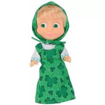 Mini Figura Articulada Masha ( Masha e o Urso ) Roupa Verde 1481 - Sunny