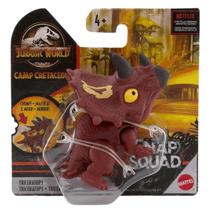 Mini Figura Articulada Triceratops Snap Squad Mattel GGN26