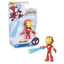 Mini Figura com Acessório - Iron Man - Spidey and his Amazing Friends - 10 cm - Hasbro