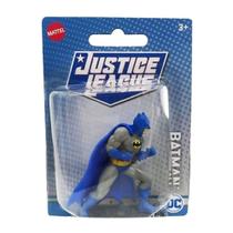 Mini Figura Dc Comics Liga Da Justiça Batman Azul - Mattel Mini Figura Dc Comics Liga Da Justiça Batman Azul - Mattel