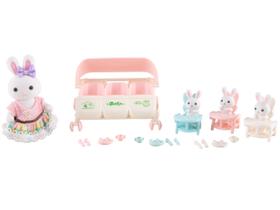 Mini Figura Família Coelho Lulie Kids 4 Unidades