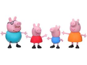 Mini Figura Família Peppa Pig F2190 - Hasbro 4 Unidades