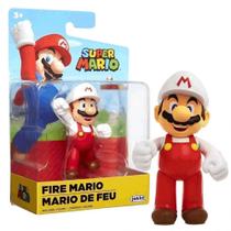 Mini Figura Fire Mario - Super Mario o Filme Nintendo Candide 3001