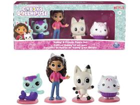 Mini Figura Gabbys Dollhouse Sunny Brinquedos - 4 Unidades Mini Figura Gabbys Dollhouse Sunny Brinquedos - 4 Unidades