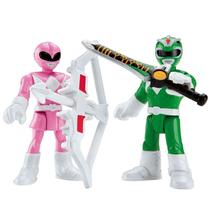 Mini Figura Imaginext - Go Go Power Rangers - Rosa e Verde - CHH64 - Mattel