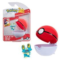 Mini Figura Pokémon Froakie Com Pokebola Clip'N'Go - Wave 7 - Sunny - 2606